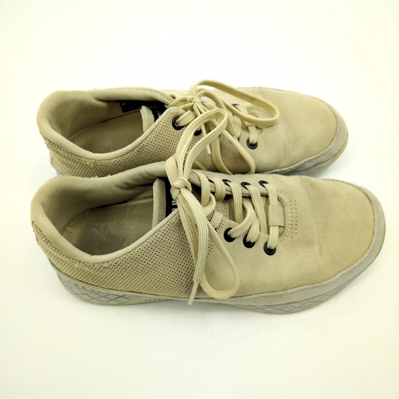 NoBull Canvas Trainer Sand Beige Low Top Sneakers Women's 7.5 - Picture 3 of 10
